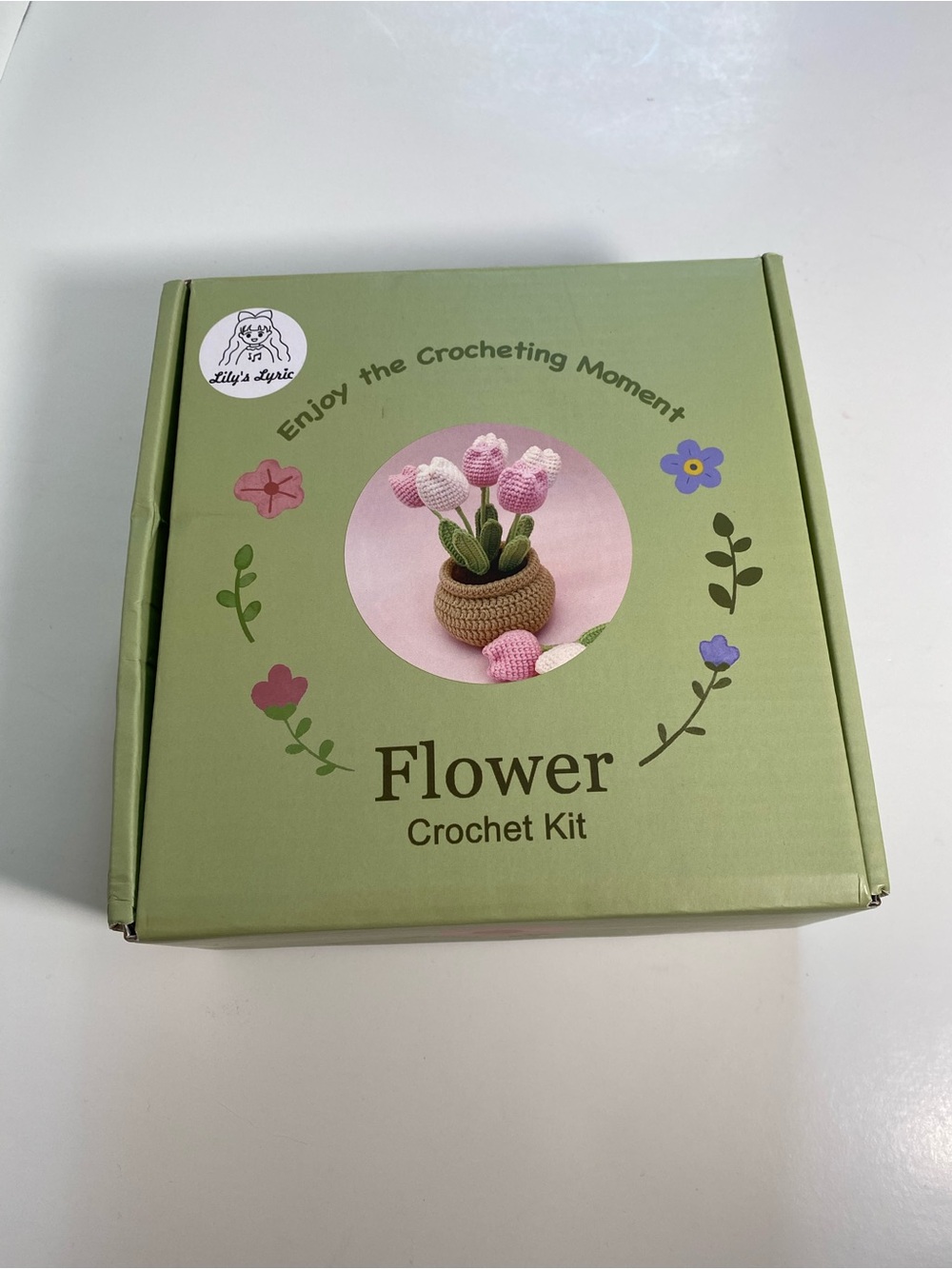 Brand new! Pink Flower Crochet Kit